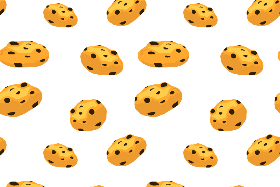 Yellow chocolate cookies